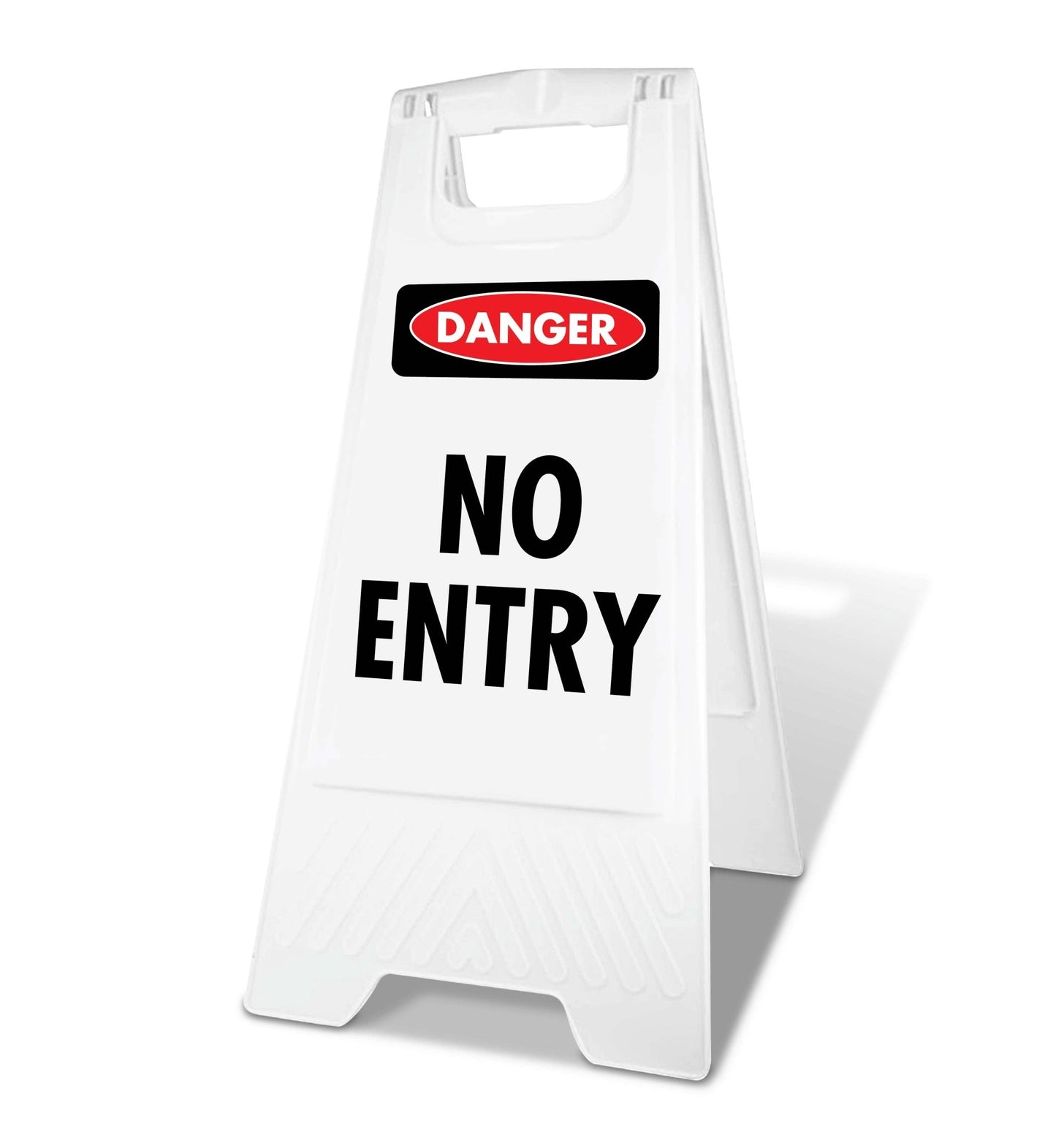 White A - Frame - Danger No Entry - New Signs