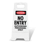 White A - Frame - Danger No Entry Authorised Personnel Only - New Signs