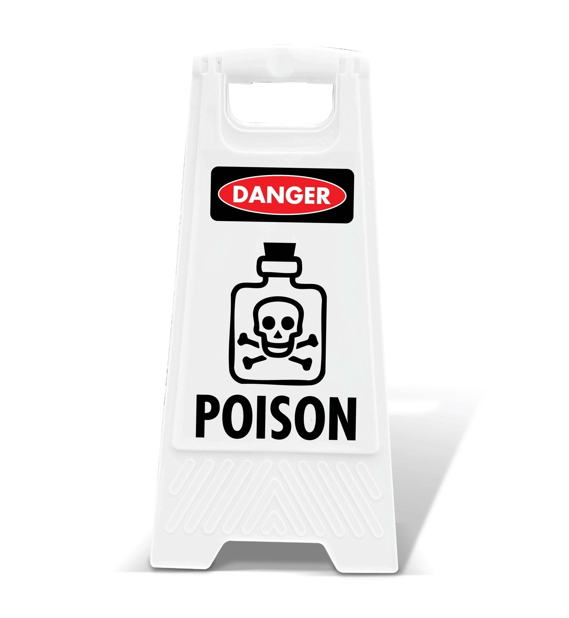 White A - Frame - Danger Poison - New Signs