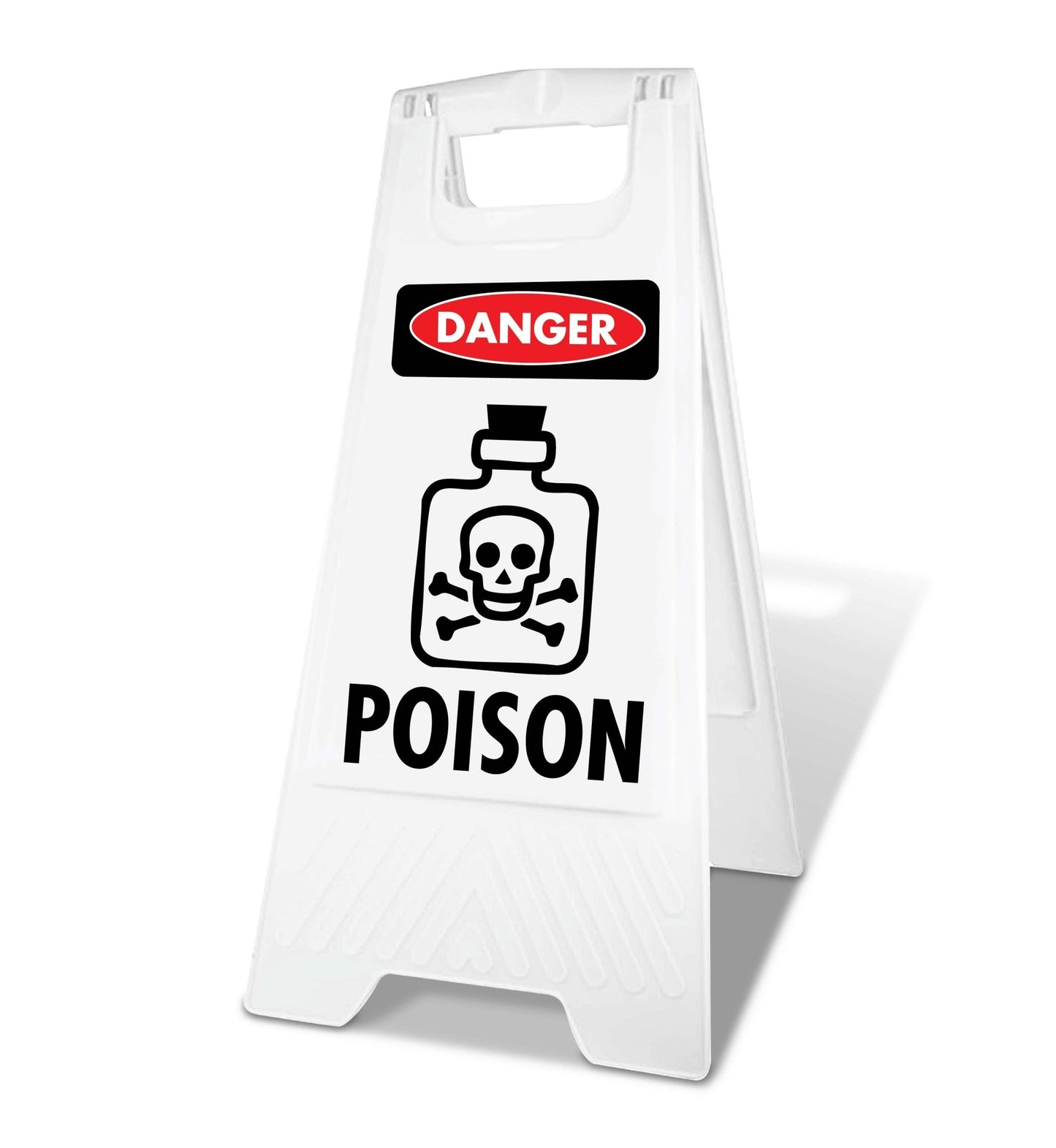White A - Frame - Danger Poison - New Signs