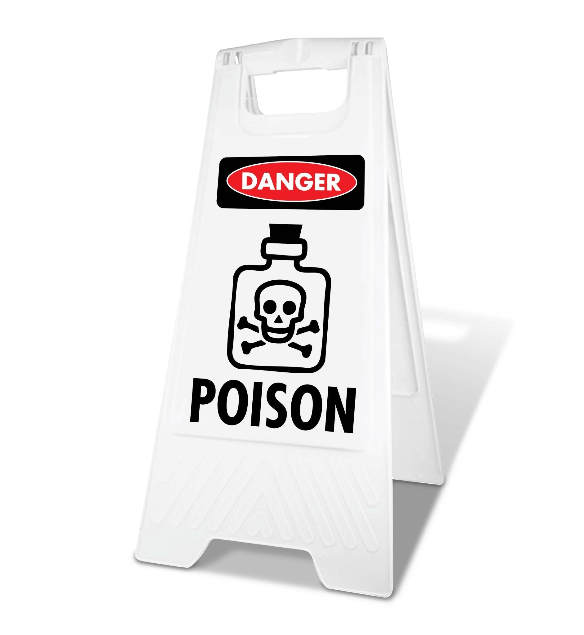 White A - Frame - Danger Poison - New Signs