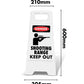 White A - Frame - Danger Shooting Range Keep Out - New Signs