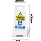 White A - Frame - Danger Silica Dust Approved Respirator - New Signs
