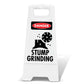 White A - Frame - Danger Stump Grinding - New Signs