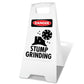 White A - Frame - Danger Stump Grinding - New Signs
