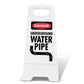 White A - Frame - Danger Underground Water Pipe - New Signs