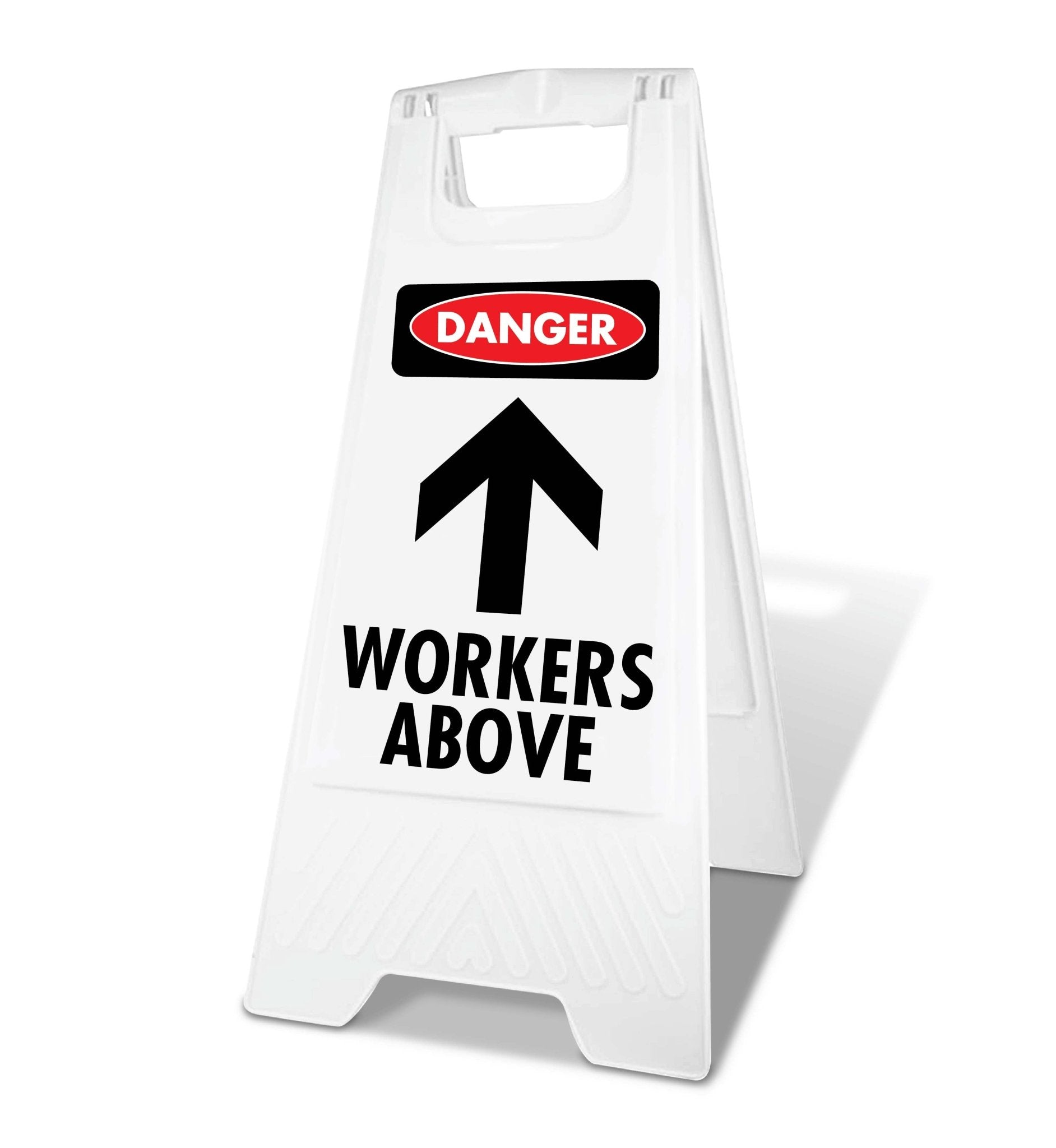 White A - Frame - Danger Workers Above - New Signs