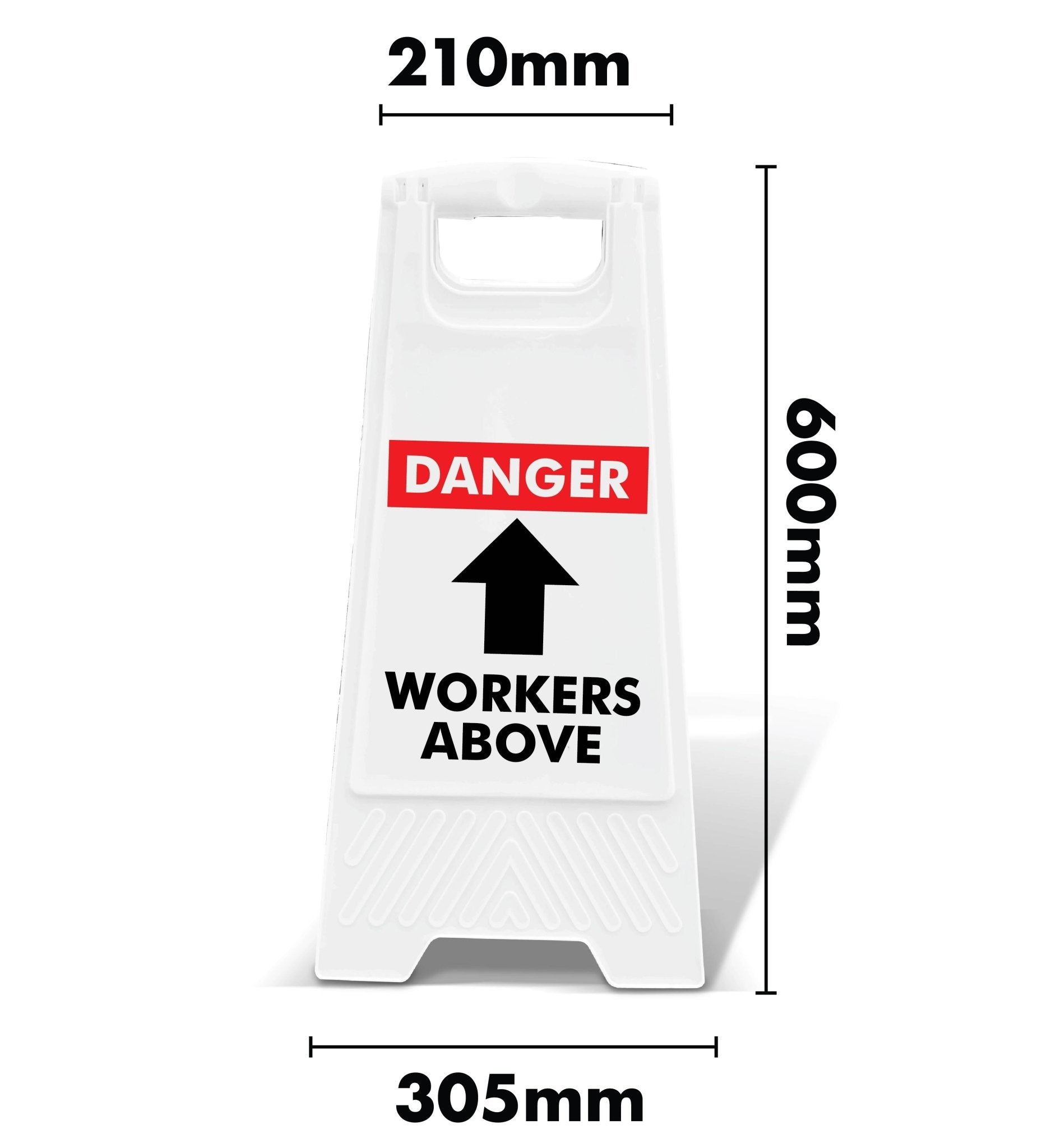 White A - Frame - Danger Workers Above - New Signs