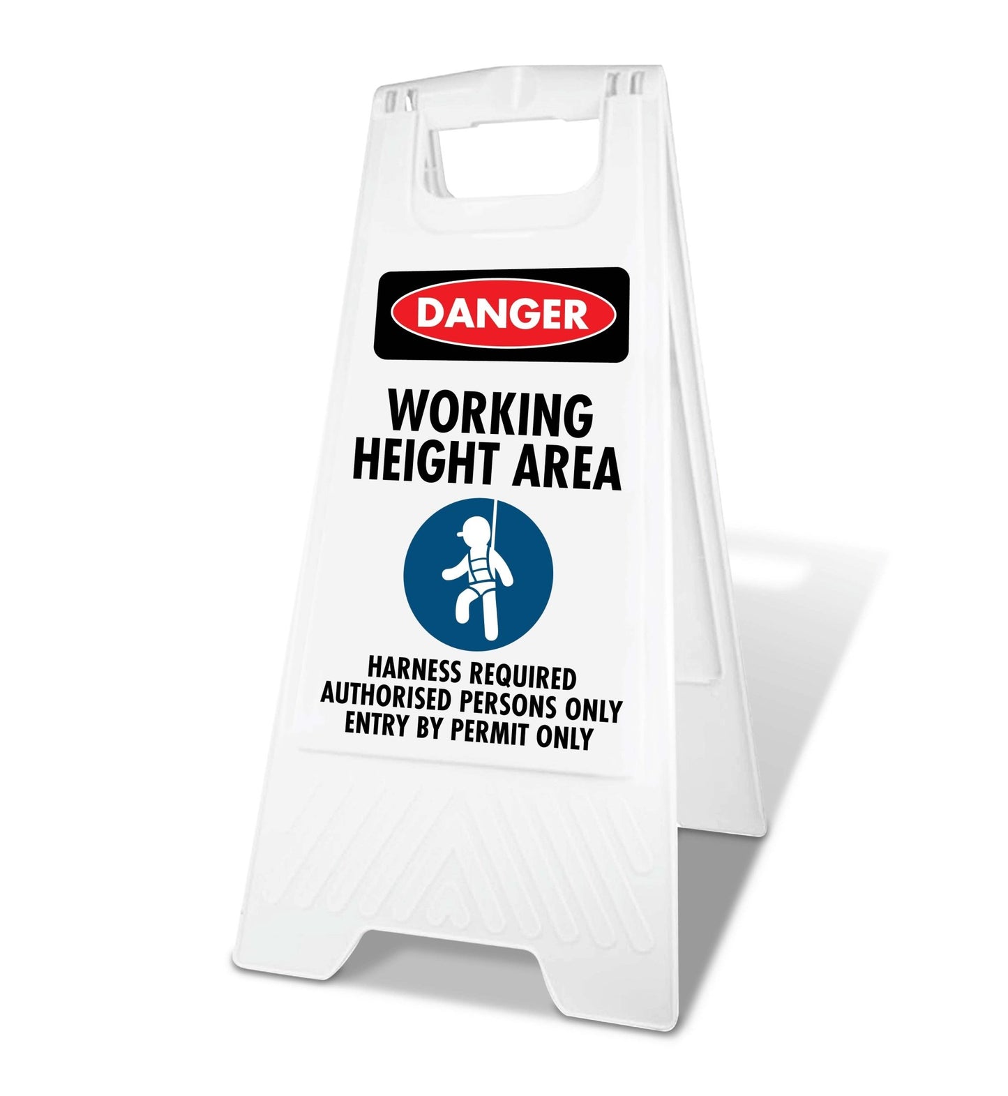 White A - Frame - Danger Working Height Area - New Signs