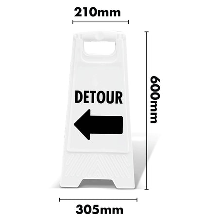 White A - Frame - Detour Arrow - New Signs