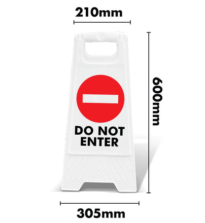 White A - Frame - Do Not Enter - New Signs