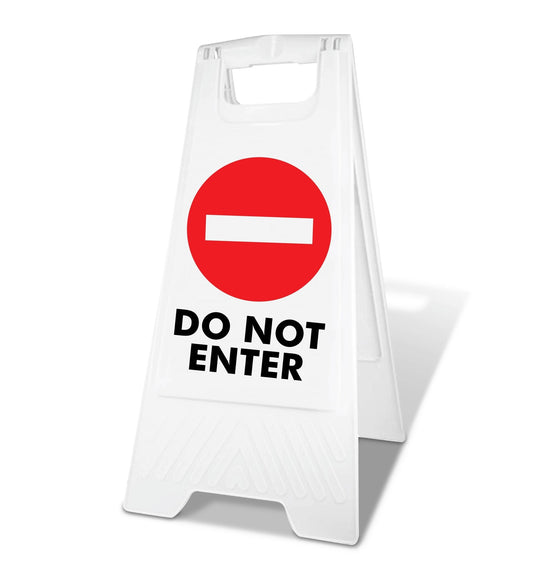 White A - Frame - Do Not Enter - New Signs