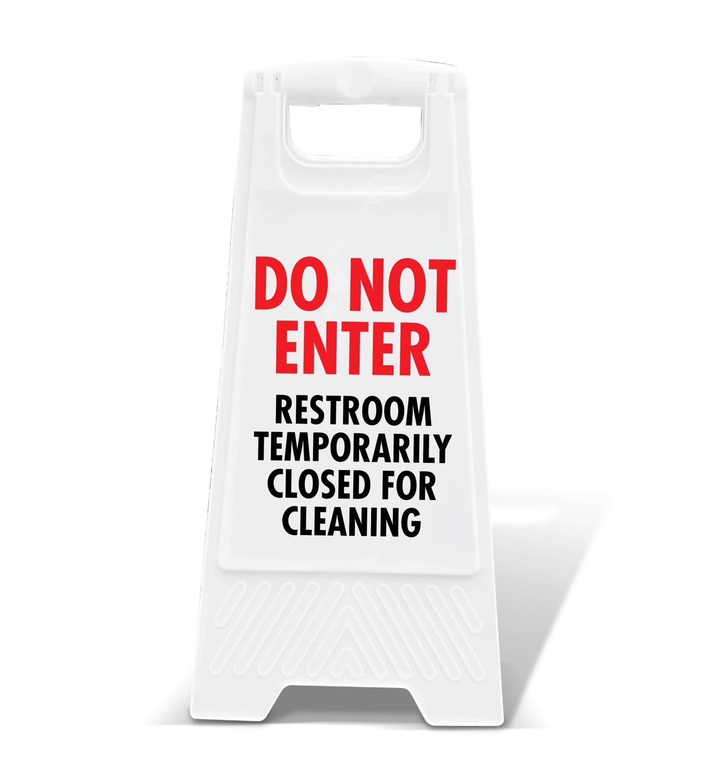 White A - Frame - Do Not Enter Restroom Temporarily Closed For Cleaning - New Signs
