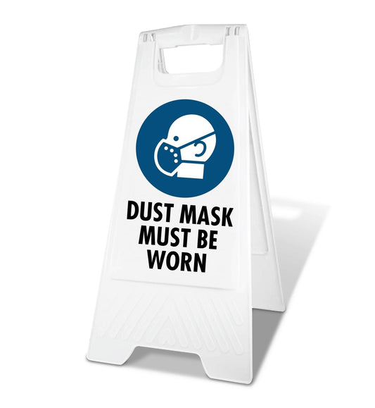 White A - Frame - Dust Mask Must Be Worn - New Signs
