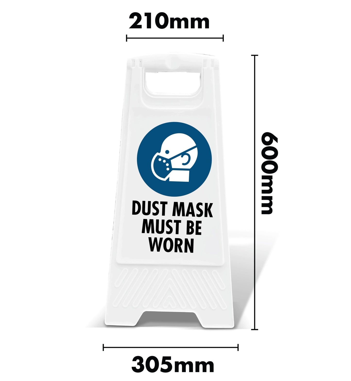 White A - Frame - Dust Mask Must Be Worn - New Signs