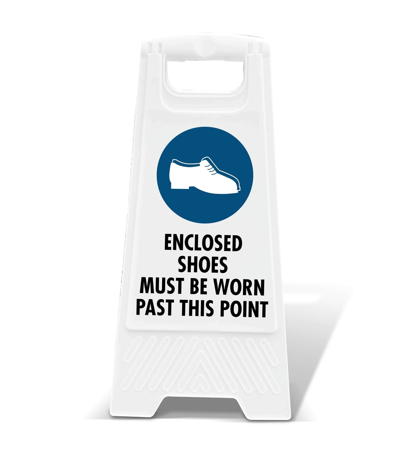 White A - Frame - Enclosed Shoes Must Be Worn Past This Point - New Signs