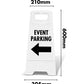 White A - Frame - Event Parking Arrow - New Signs