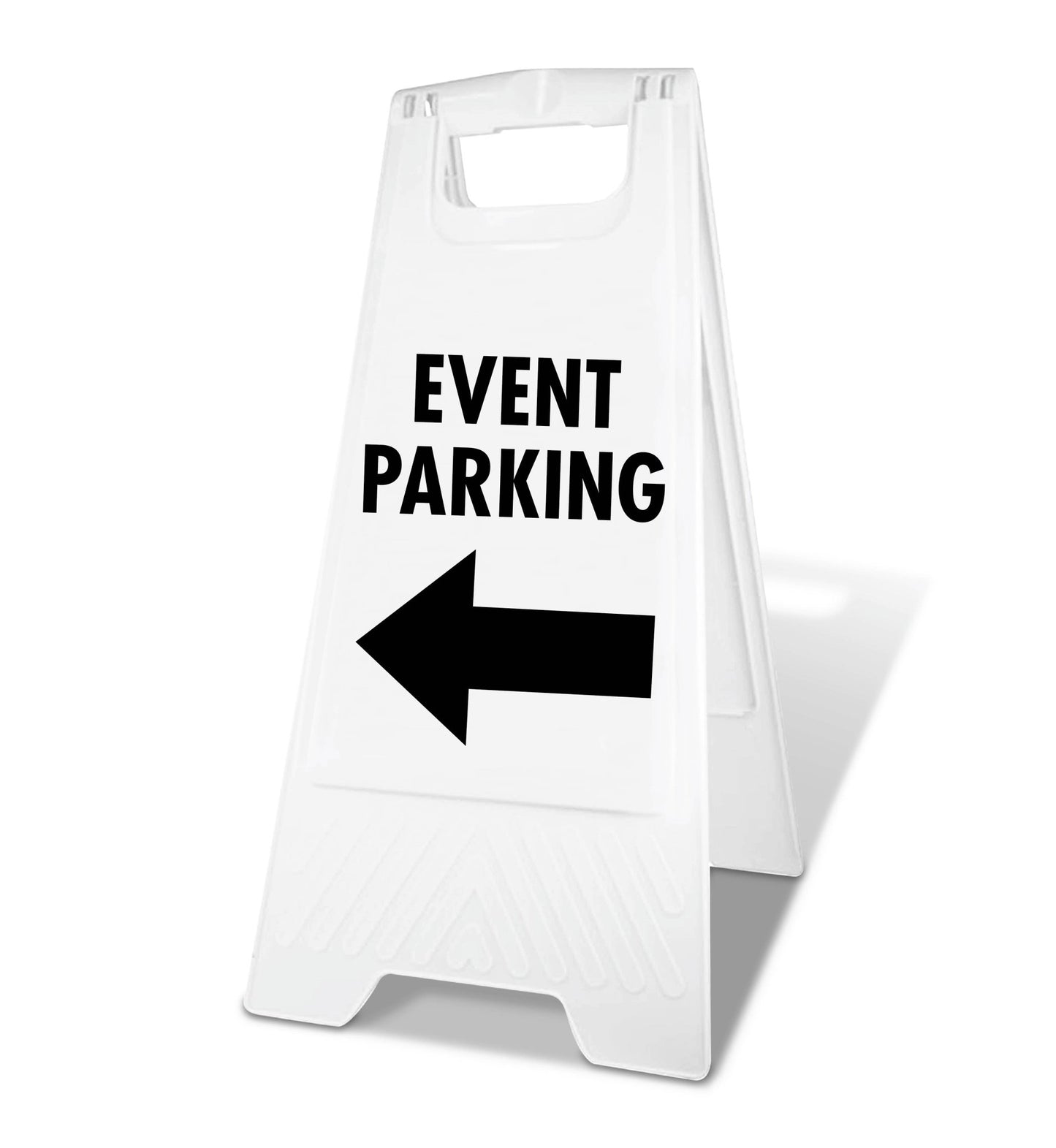 White A - Frame - Event Parking Arrow - New Signs