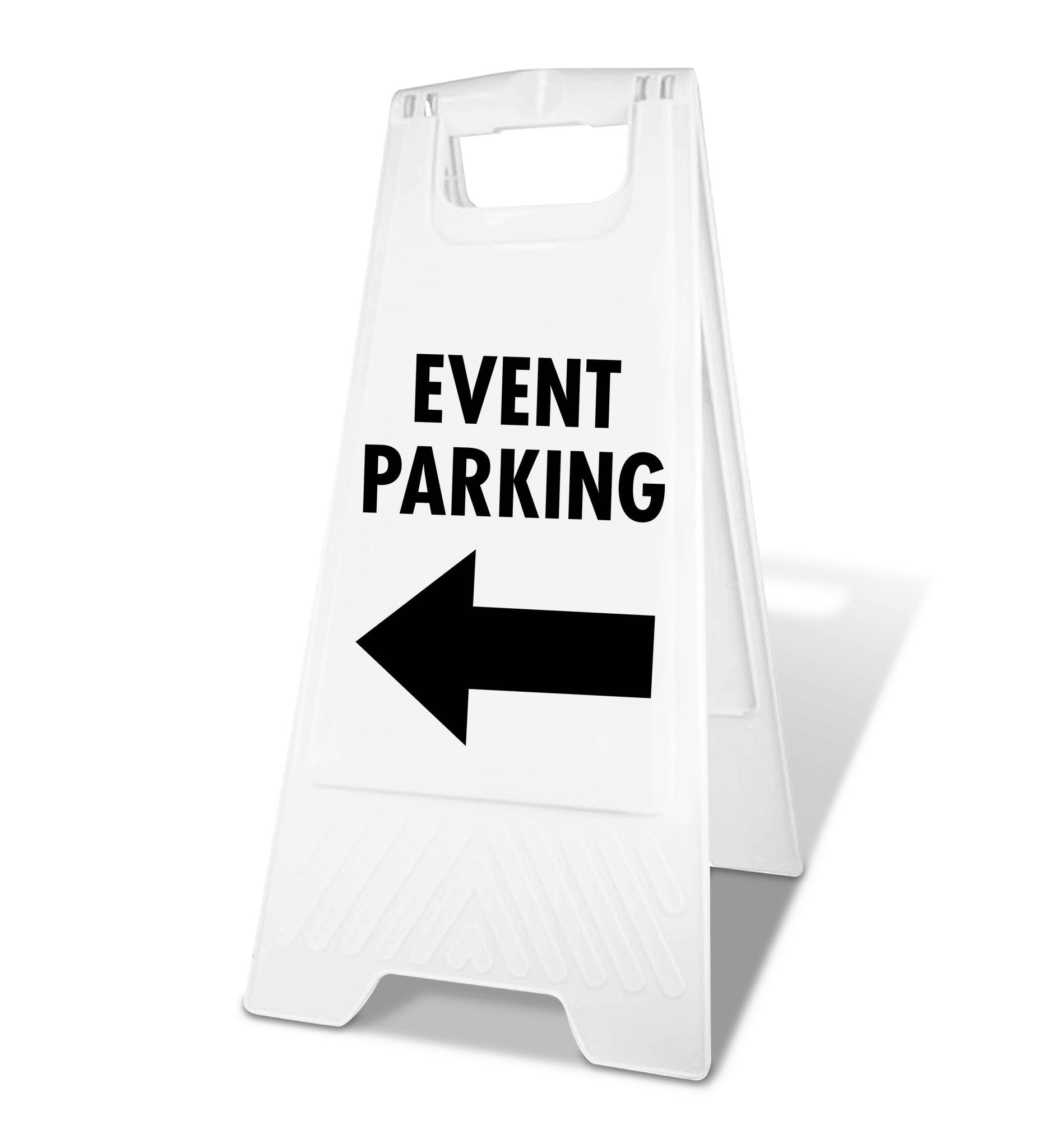 White A - Frame - Event Parking Arrow - New Signs