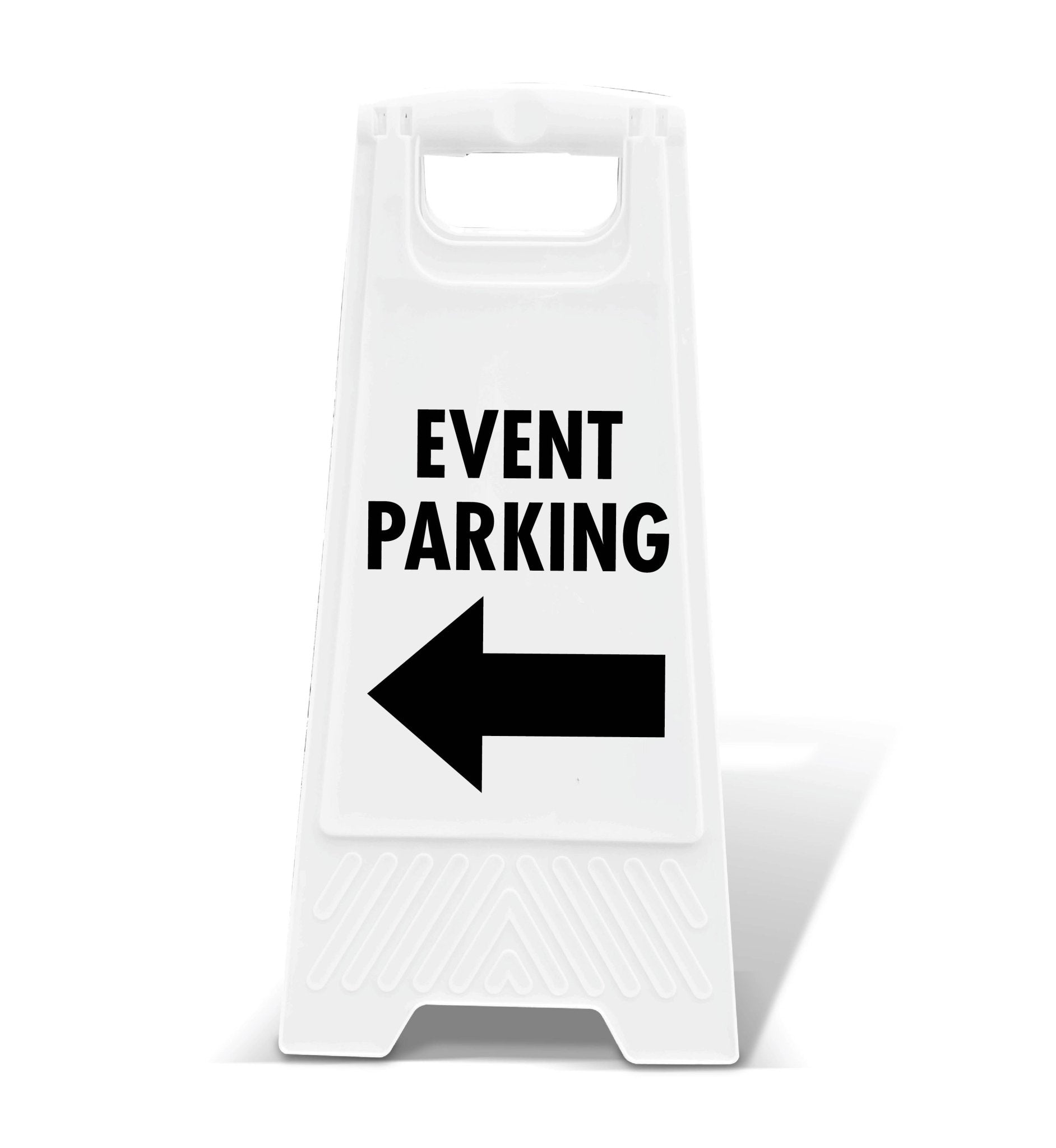 White A - Frame - Event Parking Arrow - New Signs