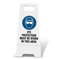 White A - Frame - Eye Protection Must Be Worn In This Area - New Signs
