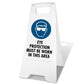 White A - Frame - Eye Protection Must Be Worn In This Area - New Signs