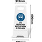 White A - Frame - Eye Protection Must Be Worn In This Area - New Signs