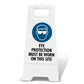 White A - Frame - Eye Protection Must Be Worn On This Site - New Signs