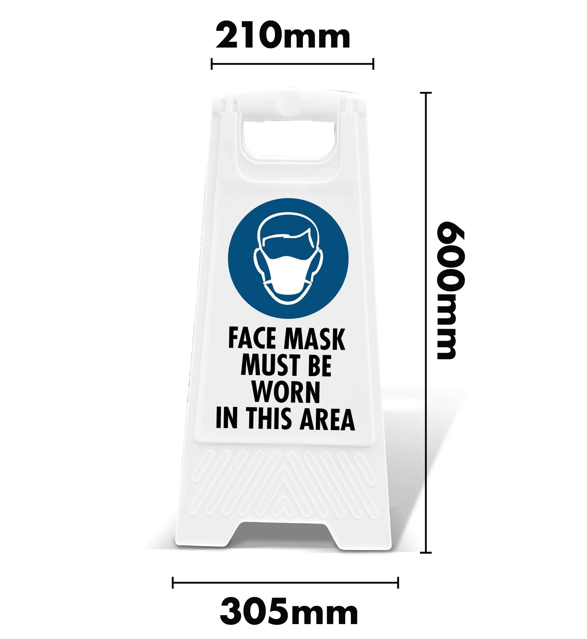 White A - Frame - Face Mask Must Be Worn In This Area - New Signs