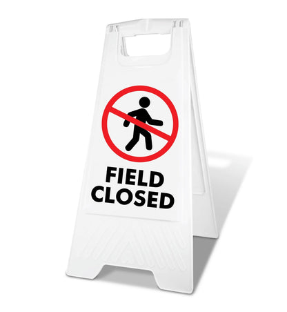 White A - Frame - Field Closed - New Signs