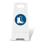White A - Frame - Foot Protection - New Signs