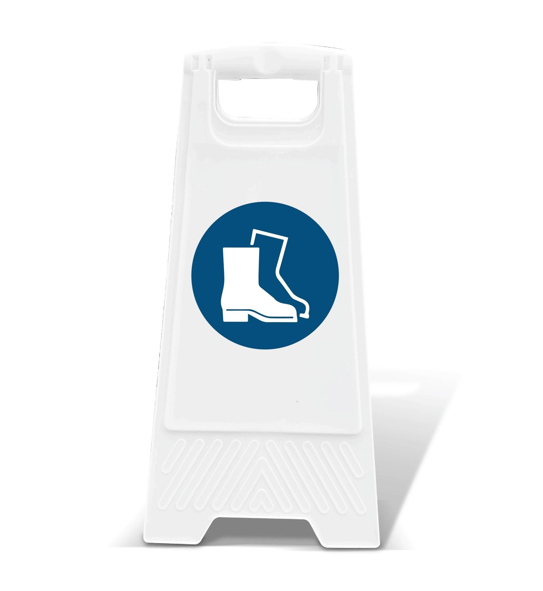 White A - Frame - Foot Protection - New Signs