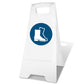 White A - Frame - Foot Protection - New Signs