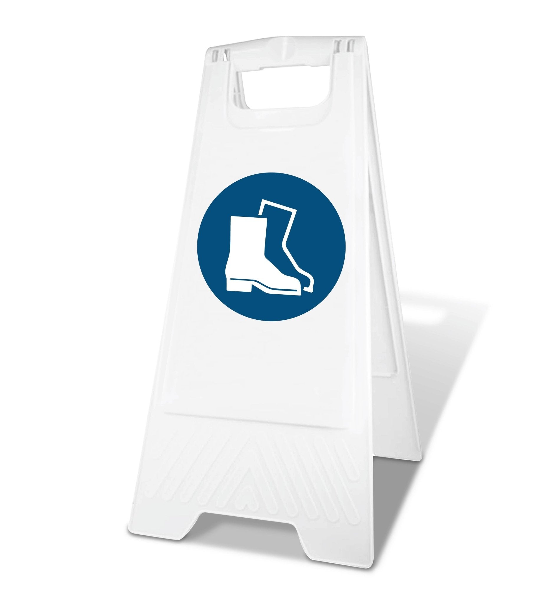 White A - Frame - Foot Protection - New Signs