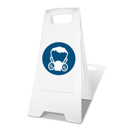 White A - Frame - Half Face Mask - New Signs