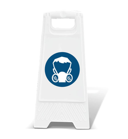 White A - Frame - Half Face Mask - New Signs