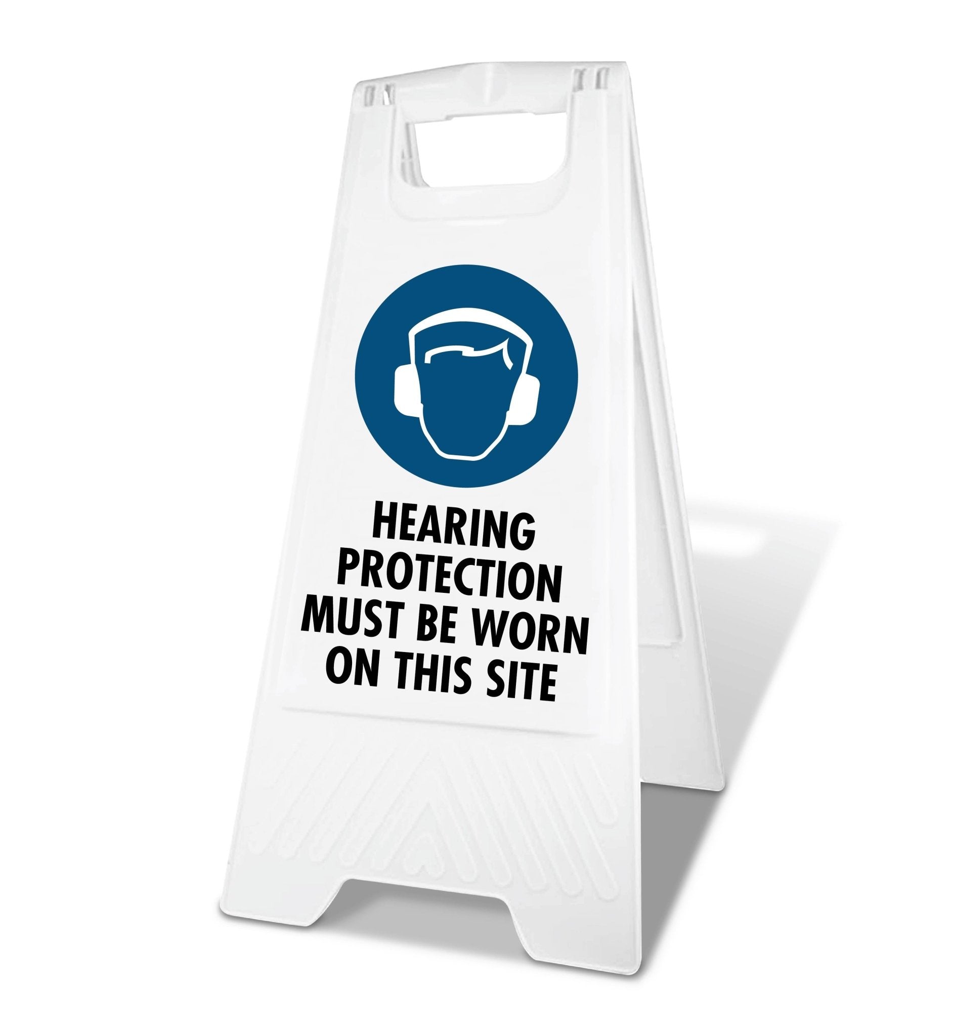 White A - Frame - Hear Protection Must Be Worn Site - New Signs