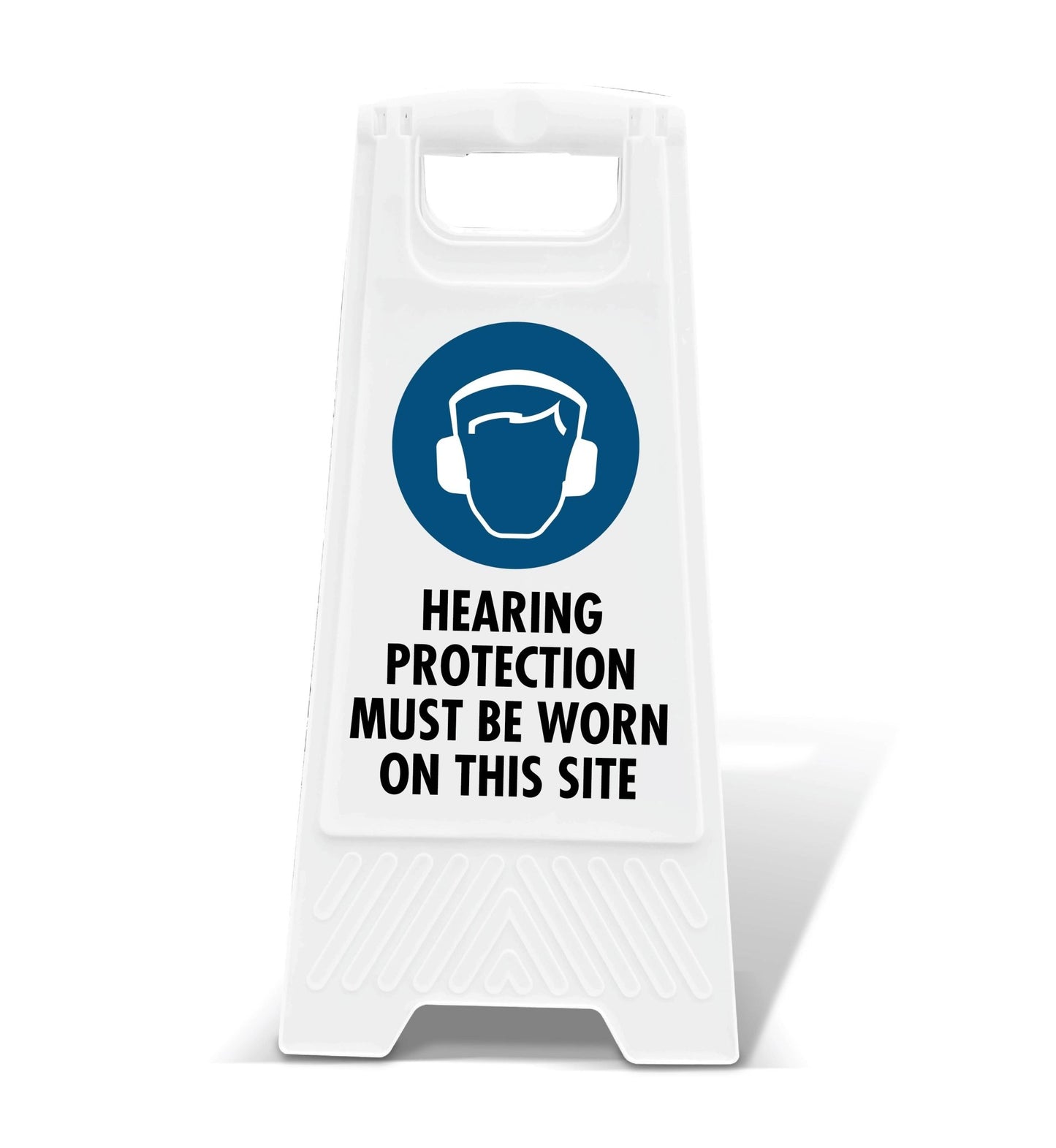 White A - Frame - Hear Protection Must Be Worn Site - New Signs