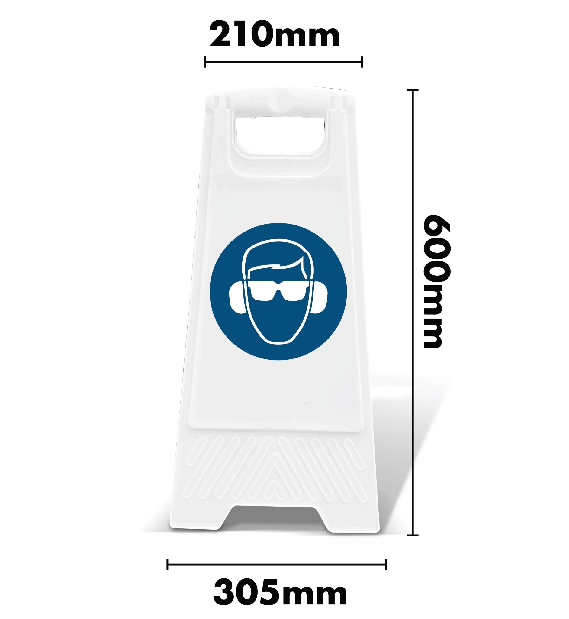 White A - Frame - Hearing & Eye Protection - New Signs