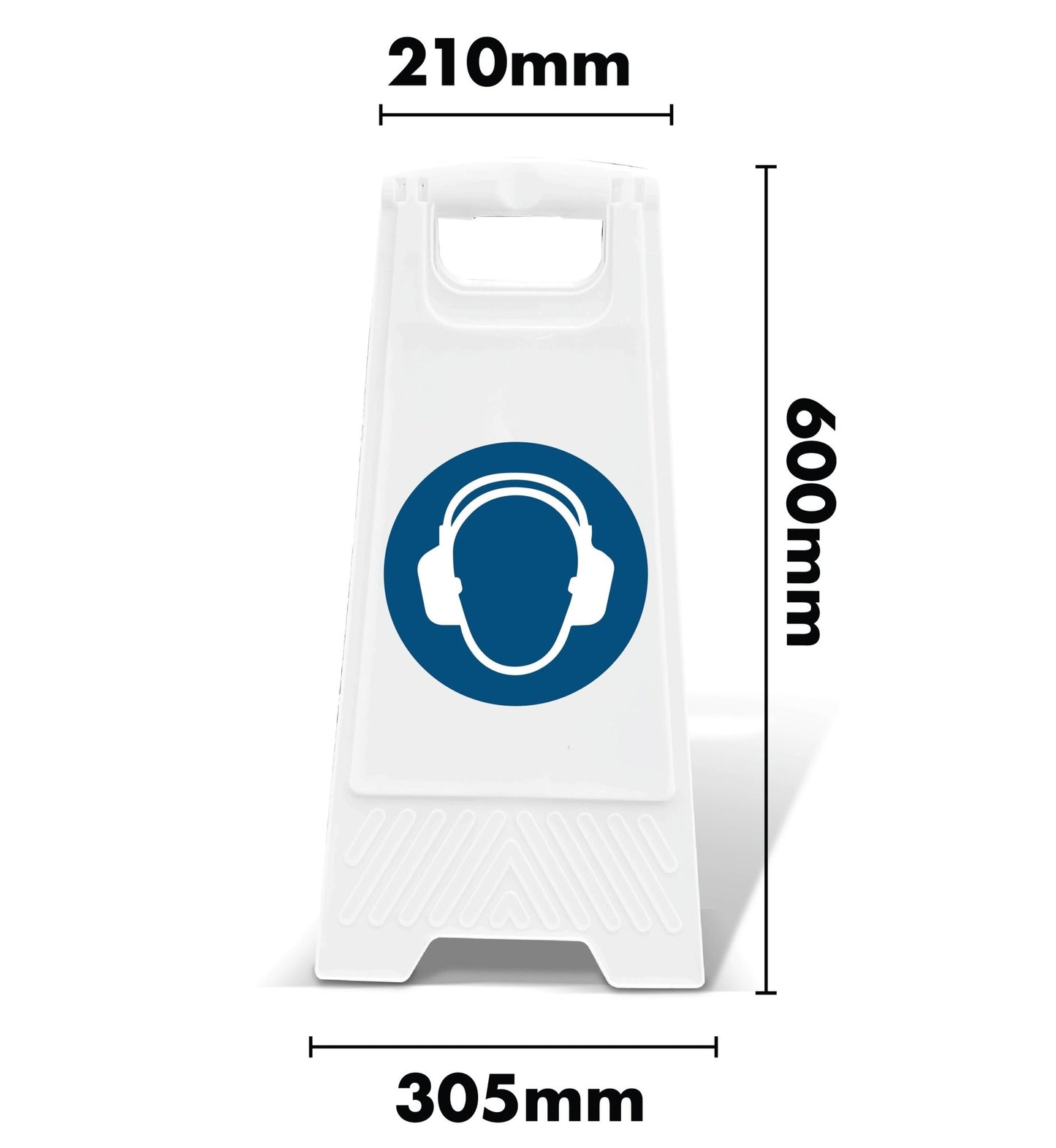 White A - Frame - Hearing Protection - New Signs