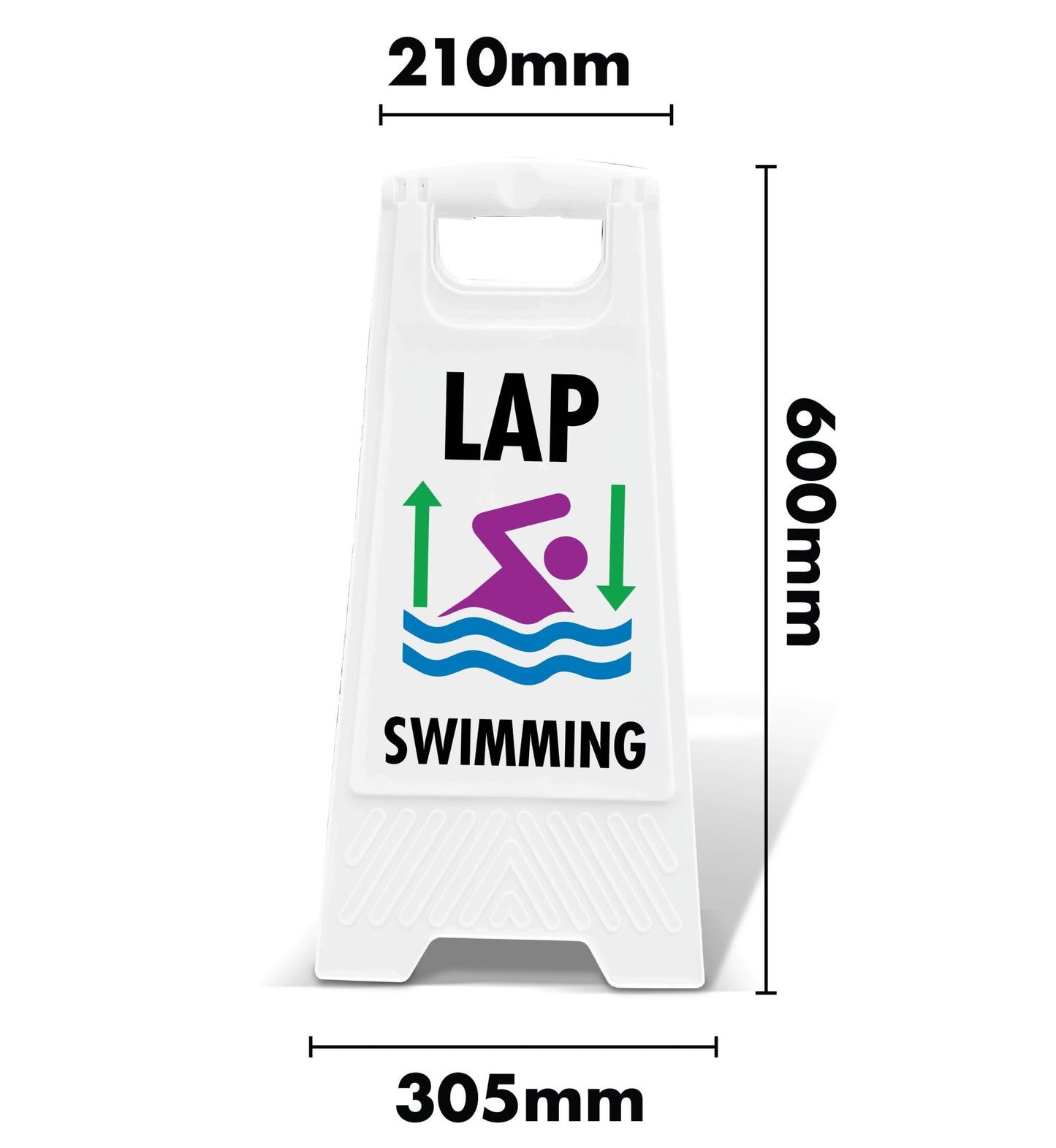 White A - Frame - Lap Swimming - New Signs