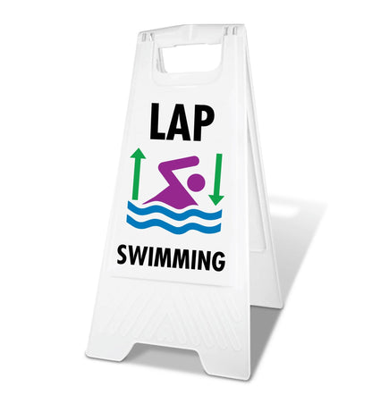 White A - Frame - Lap Swimming - New Signs