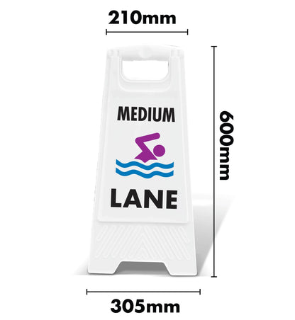 White A - Frame - Medium Lane - New Signs