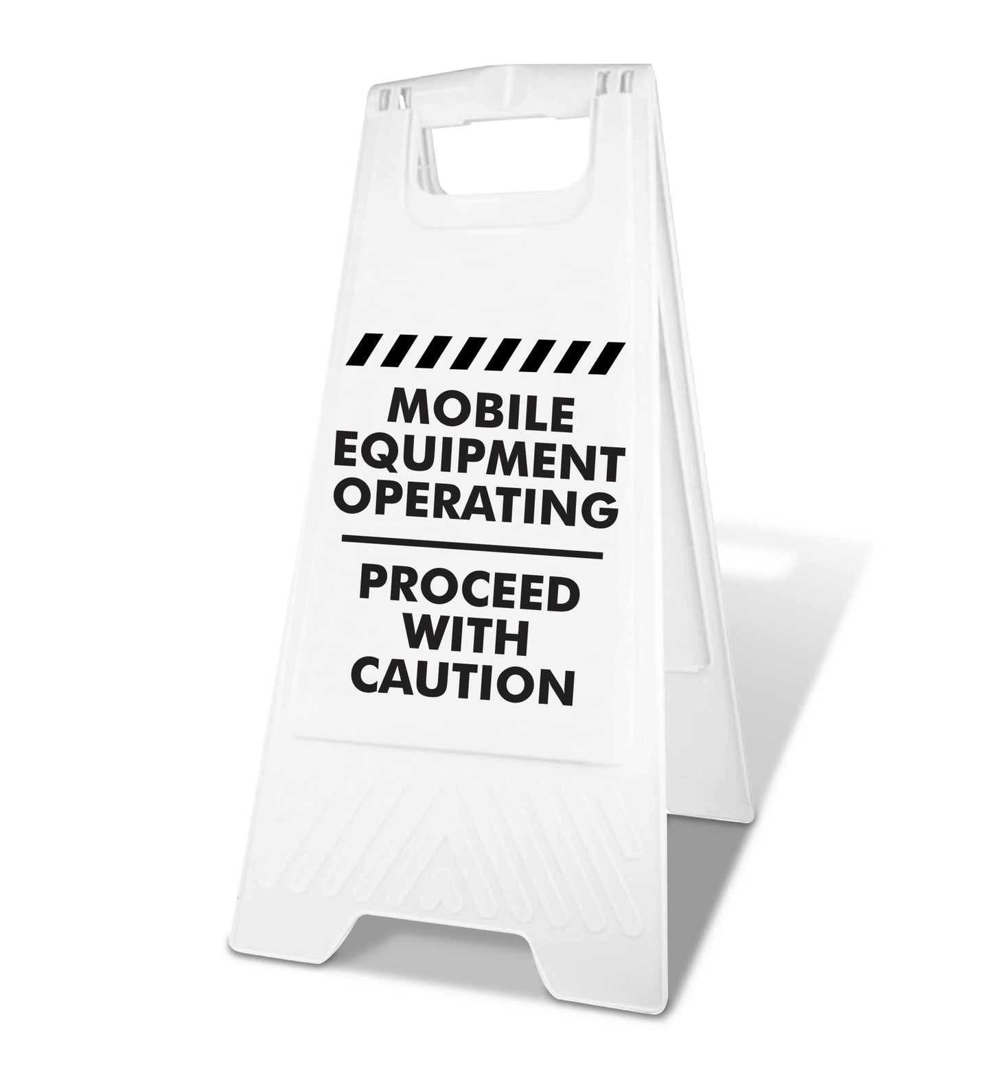 White A - Frame - Mobile Equipment Operating - New Signs