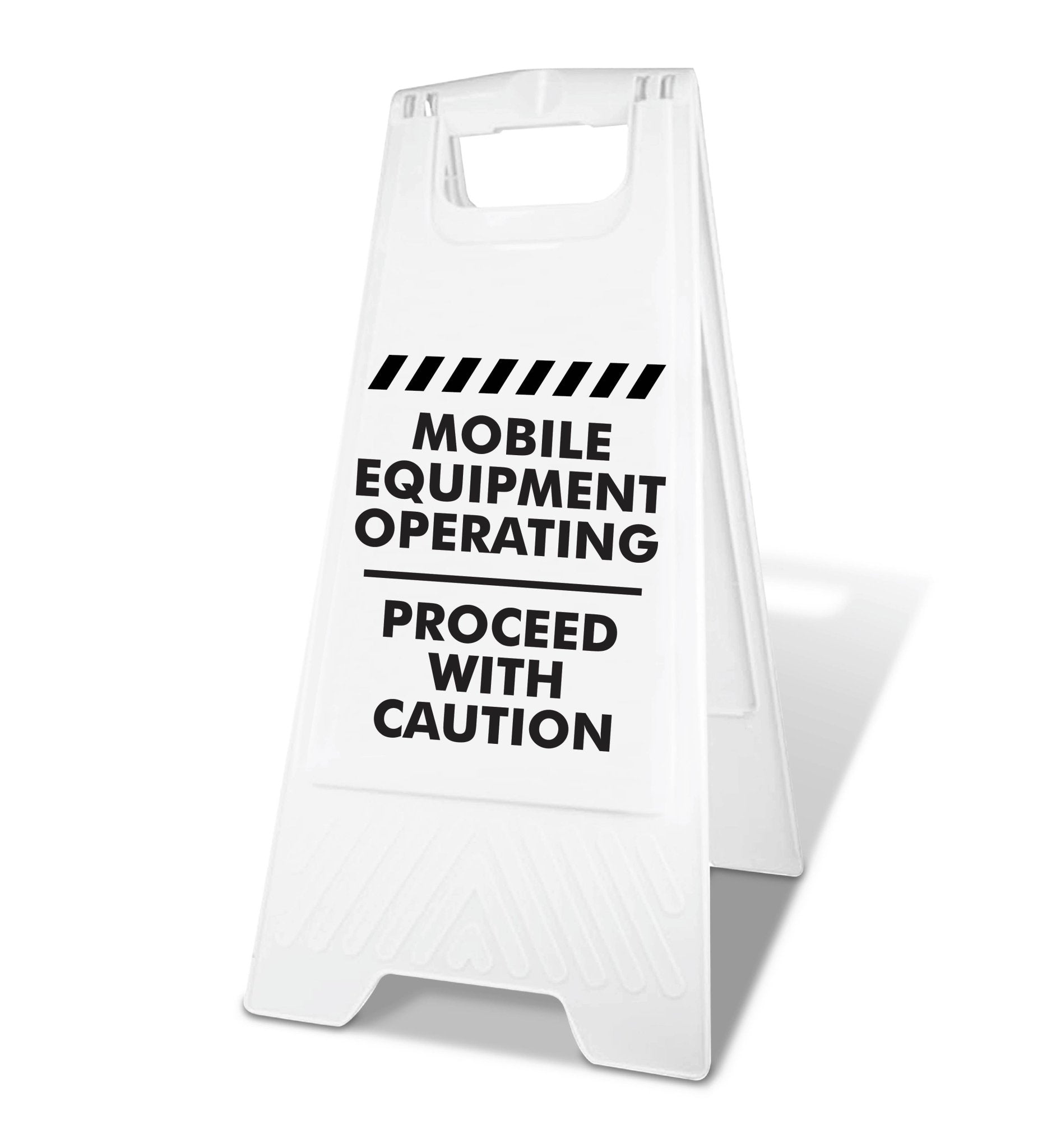 White A - Frame - Mobile Equipment Operating - New Signs