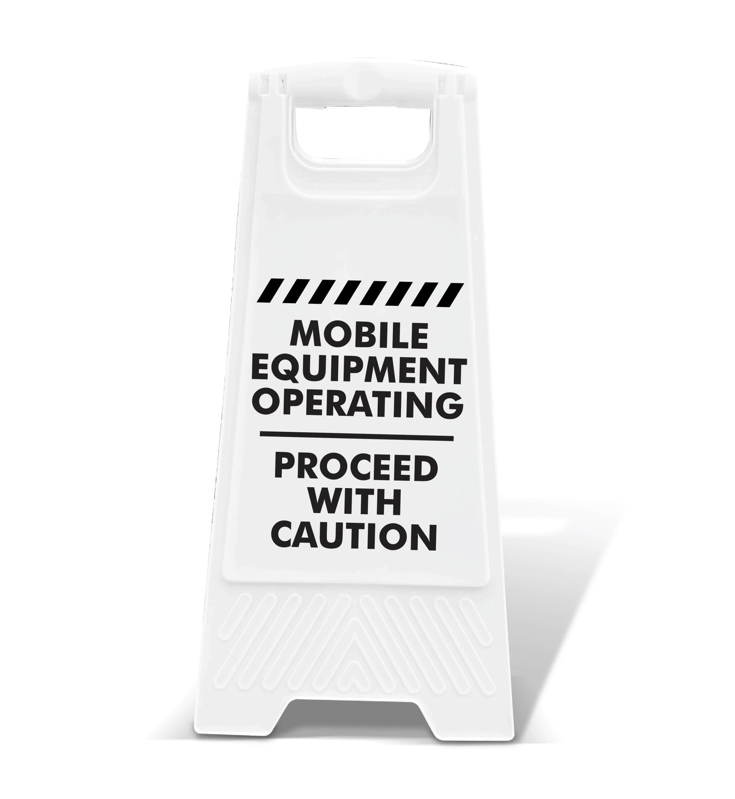 White A - Frame - Mobile Equipment Operating - New Signs