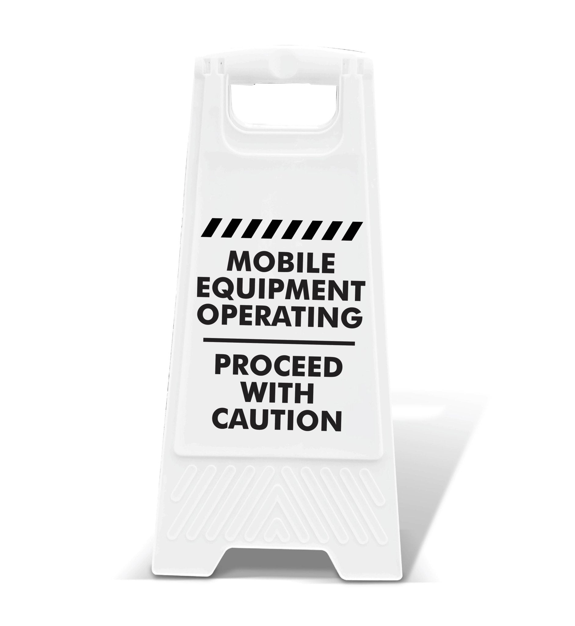 White A - Frame - Mobile Equipment Operating - New Signs