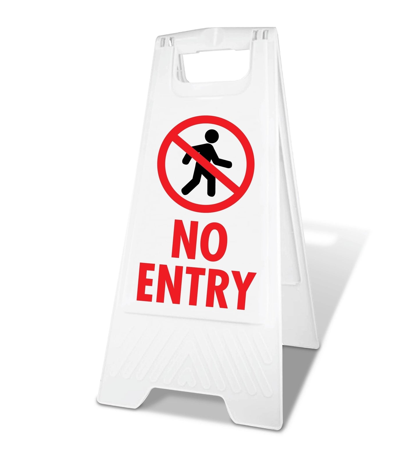 White A - Frame - No Entry - New Signs