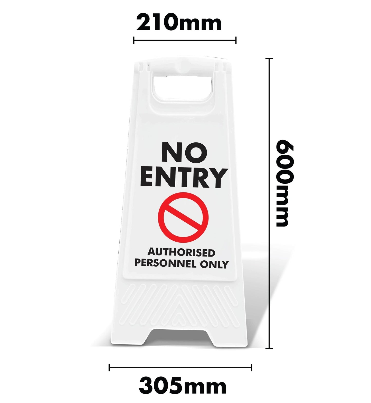 White A - Frame - No Entry Authorised Personnel Only - New Signs