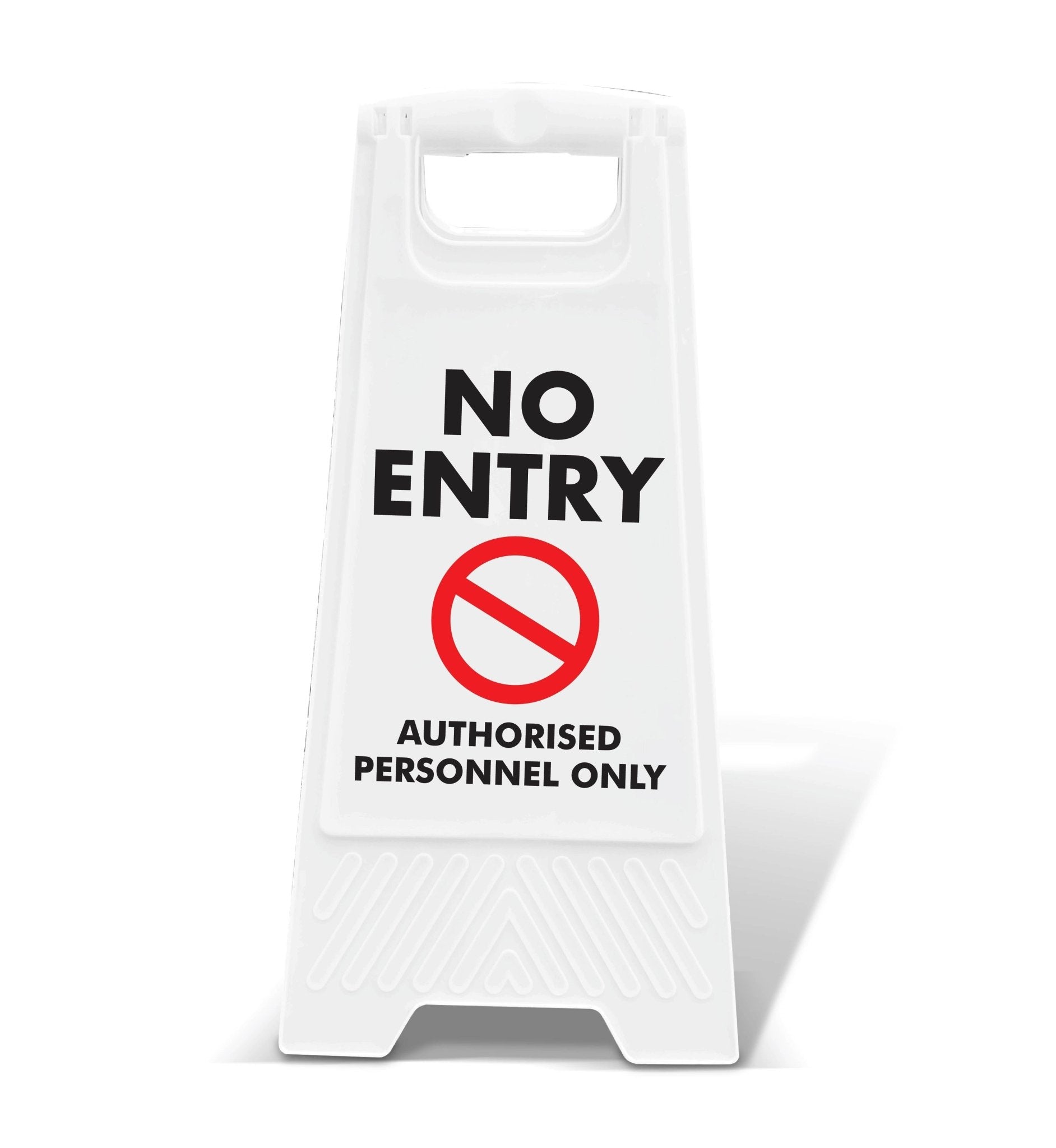 White A - Frame - No Entry Authorised Personnel Only - New Signs